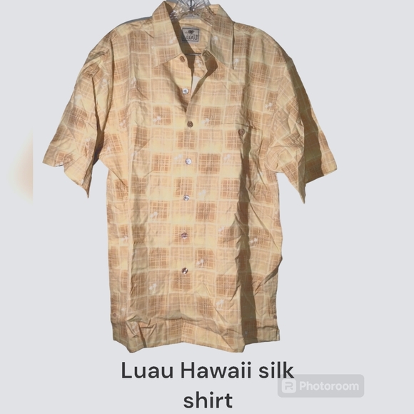 Vtg Silk Hawaii USA Luau Sportswear S/S Aloha Shirt M USA - Picture 1 of 7